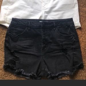 Black High Waisted Shorts